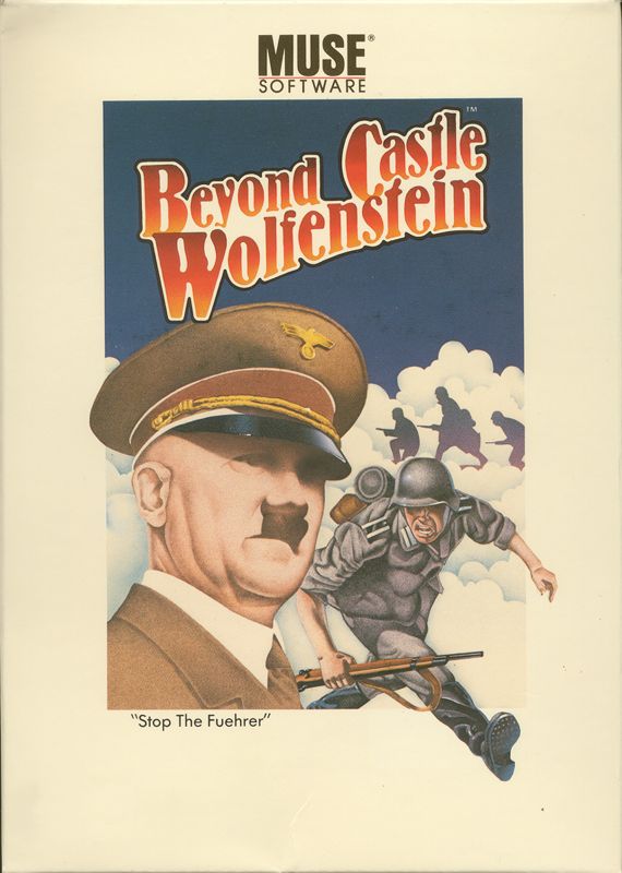 Castle Wolfenstein box art for Commodore 64